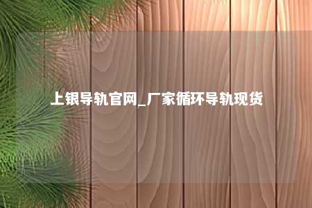上银导轨官网_厂家循环导轨现货