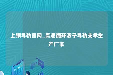 上银导轨官网_高速循环滚子导轨支承生产厂家