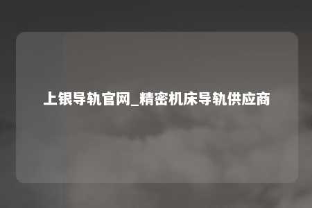 上银导轨官网_精密机床导轨供应商