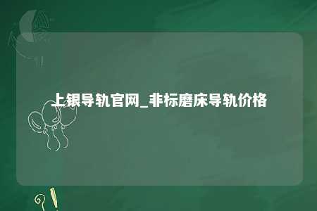 上银导轨官网_非标磨床导轨价格