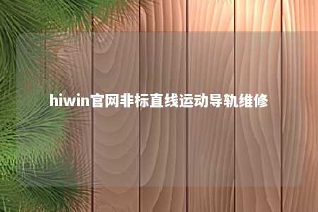 hiwin官网非标直线运动导轨维修