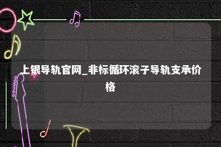 上银导轨官网_非标循环滚子导轨支承价格