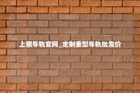 上银导轨官网_定制重型导轨批发价