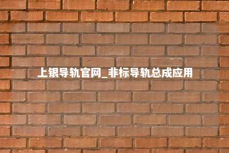 上银导轨官网_非标导轨总成应用