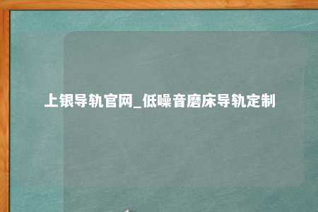 上银导轨官网_低噪音磨床导轨定制