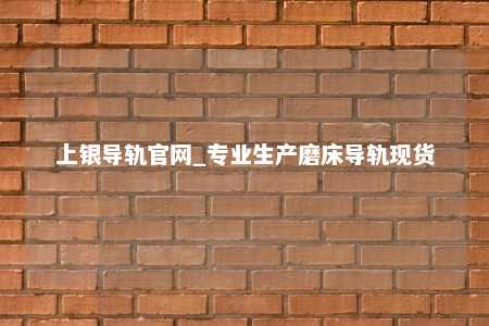 上银导轨官网_专业生产磨床导轨现货