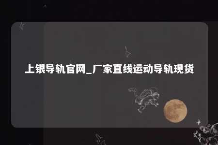 上银导轨官网_厂家直线运动导轨现货