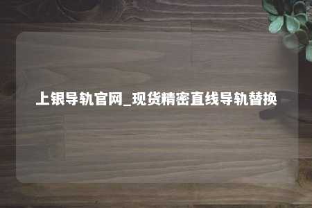 上银导轨官网_现货精密直线导轨替换