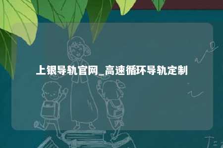 上银导轨官网_高速循环导轨定制