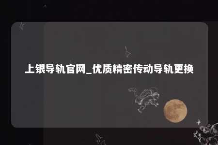上银导轨官网_优质精密传动导轨更换