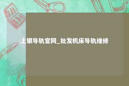 上银导轨官网_批发机床导轨维修