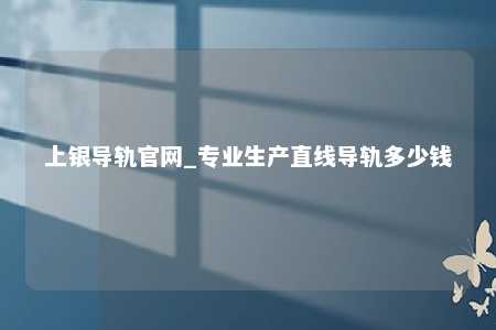 上银导轨官网_专业生产直线导轨多少钱
